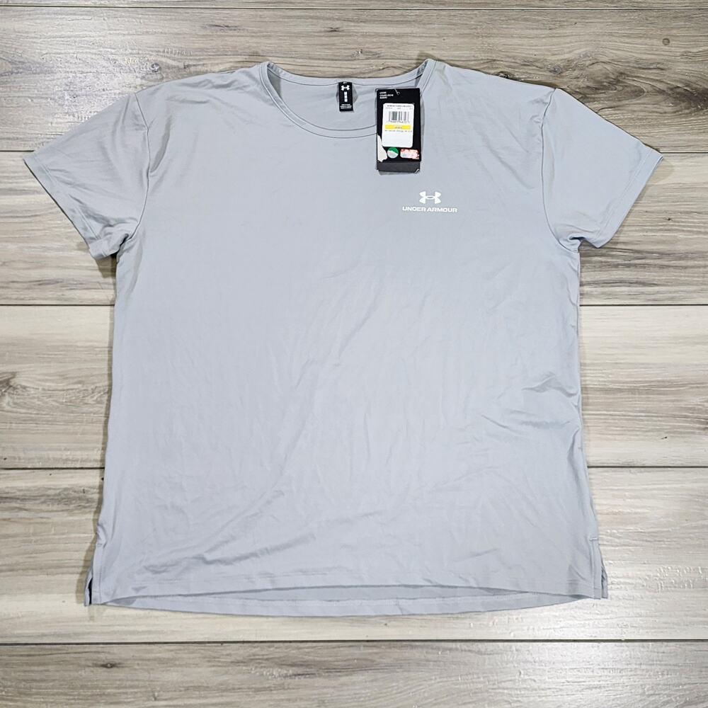 Under Armour T-Shirt Women's Medium Gray Vanish Energy 2.0 Short Sleeve New